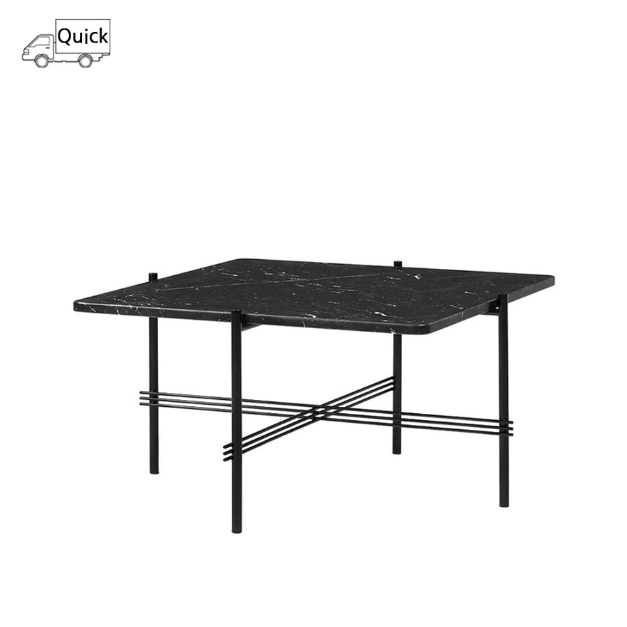 구비 TS 커피 테이블 TS Coffee Table Square 80x80 Black/Black Marble